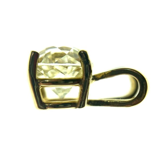 Modified Briolette Cut Diamond Solitaire Pendant 1ct - Picture 6 of 16